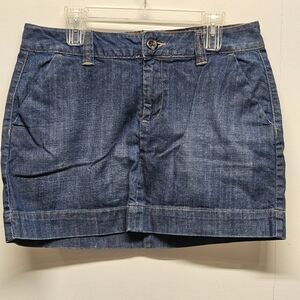 GAP Denim Mini Skirt Size 14 Blue Y2K Festival Coachella Micro Skirt
